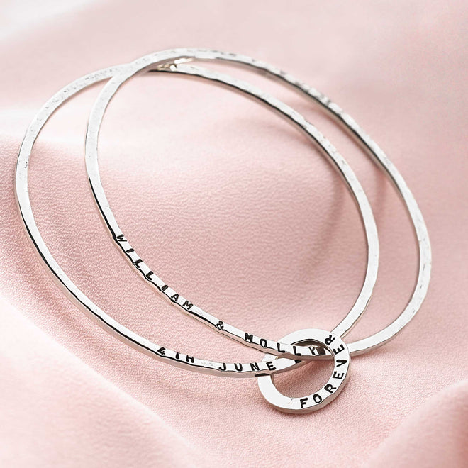 Personalised Hammer Bangle (Duo)