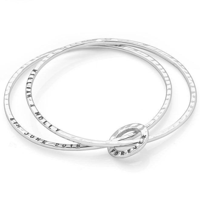 Personalised Hammer Bangle (Duo)