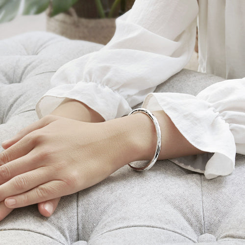 Hammered Signature Bangle