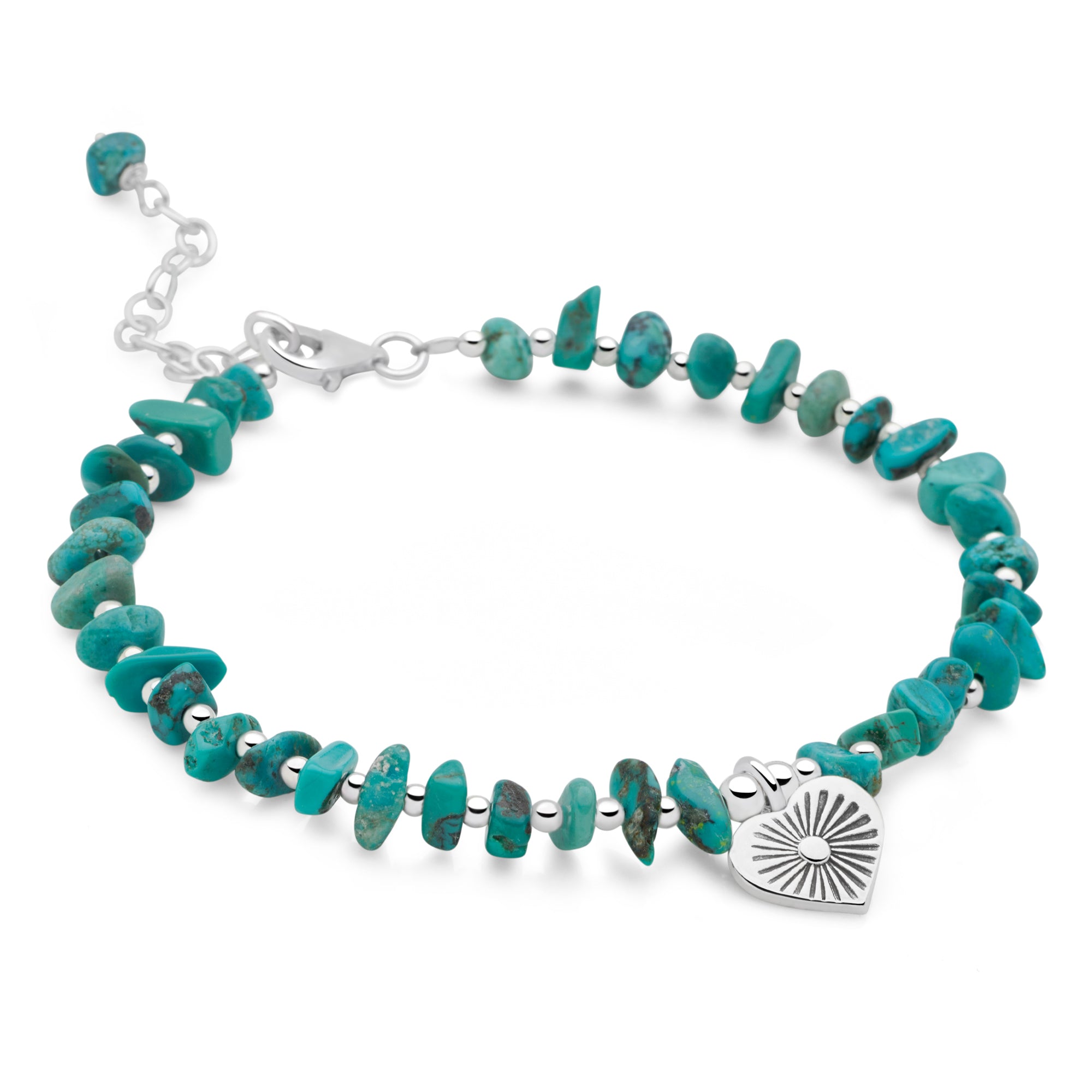 Rice Bead Braided Bracelet Love - Lilac/Turquoise main image 0