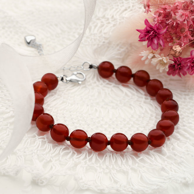 Beads of Carnelian Bracelet