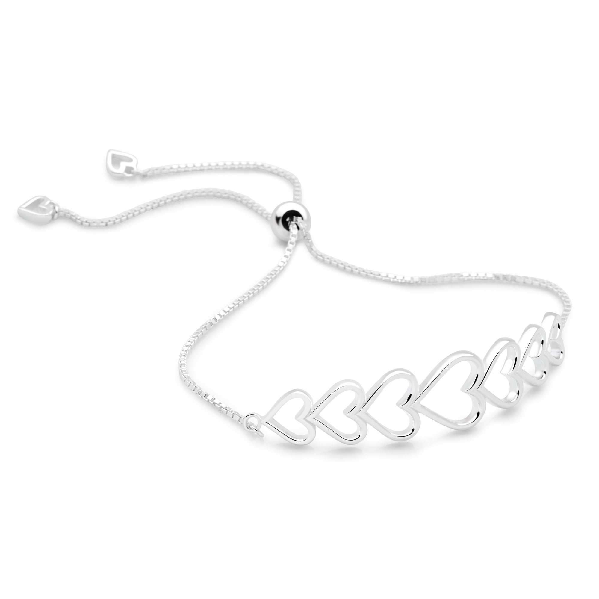 Sterling Silver Mesh Charm Bracelet – “Forever Love” Bead