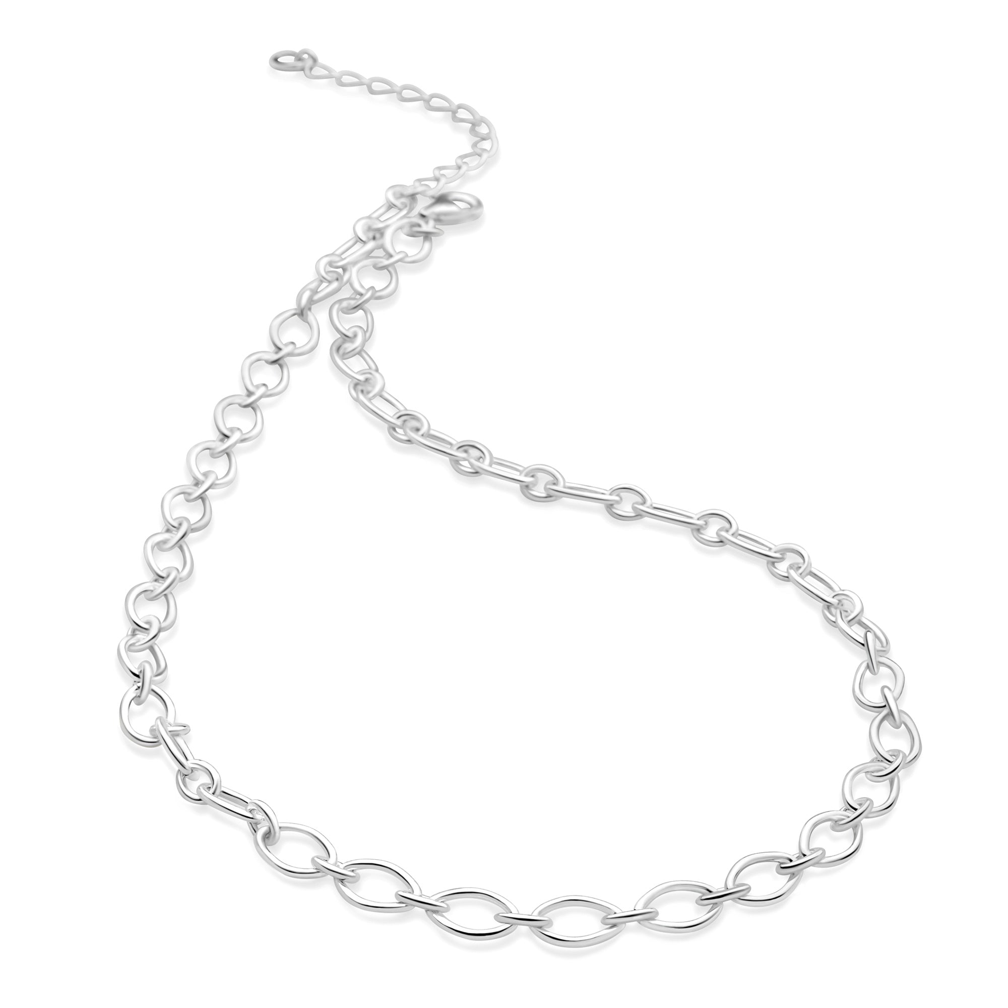 Mixed Marquise Chain Silver by Mail