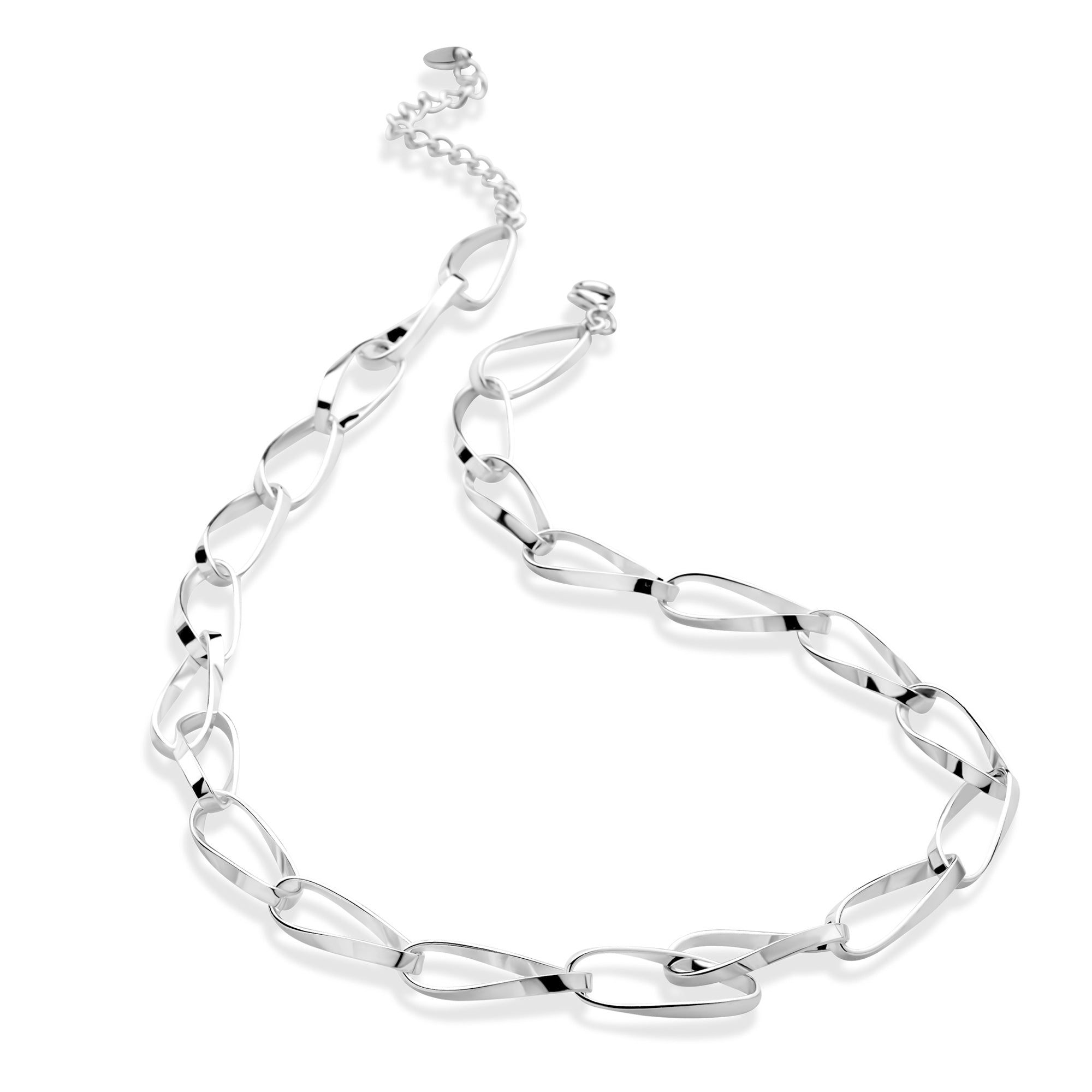 Twisted Link Chain Silver by Mail