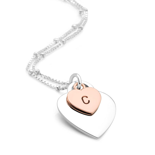 Personalised Initial Heart Necklace