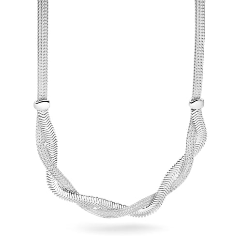 Silver Braid Necklace