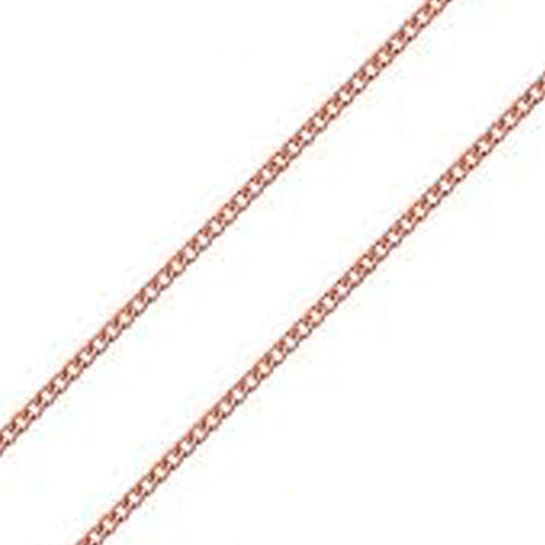 Rose Gold Plate Curb Chain 40cm
