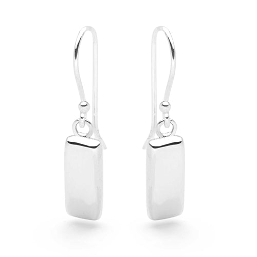 Silver Pillar Earrings
