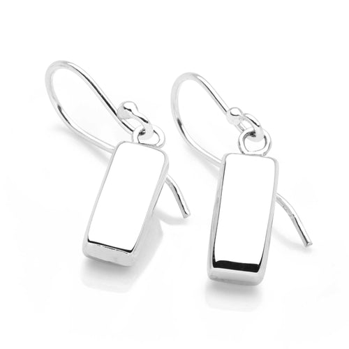 Silver Pillar Earrings