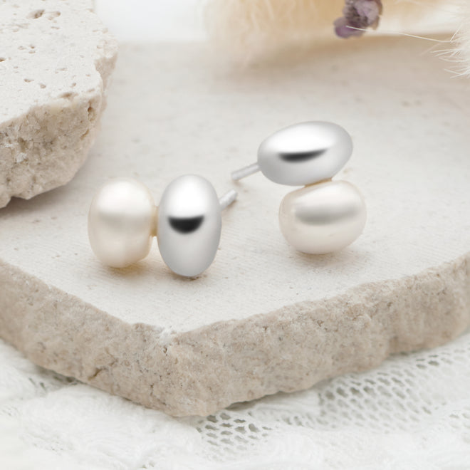 Pearl Pebbles Earrings