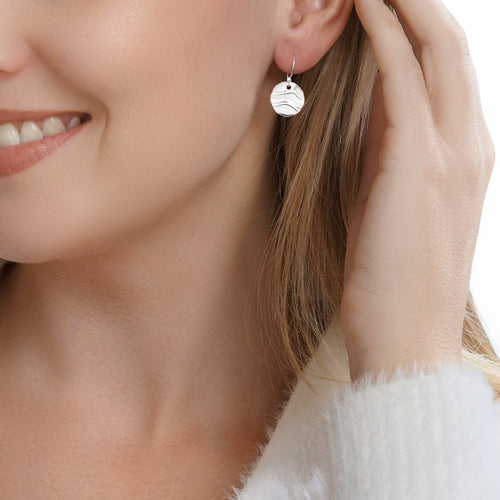 Ripple Moon Earrings