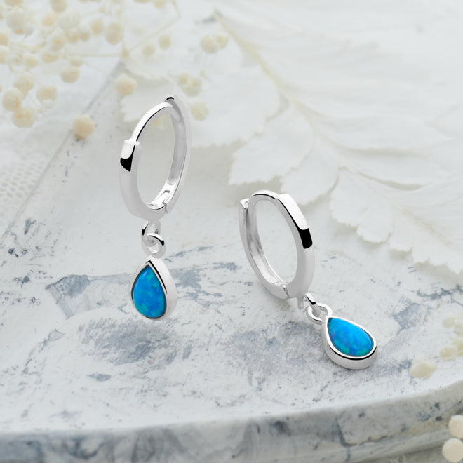 Charmed Opal Tear Hoops