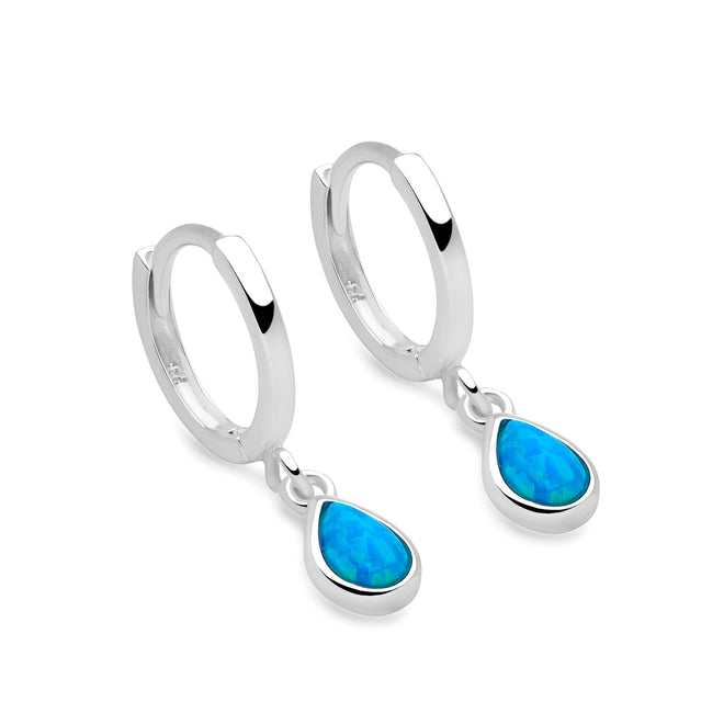 Charmed Opal Tear Hoops
