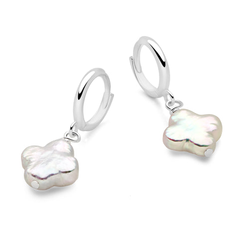 Shimmering Clover Hoops