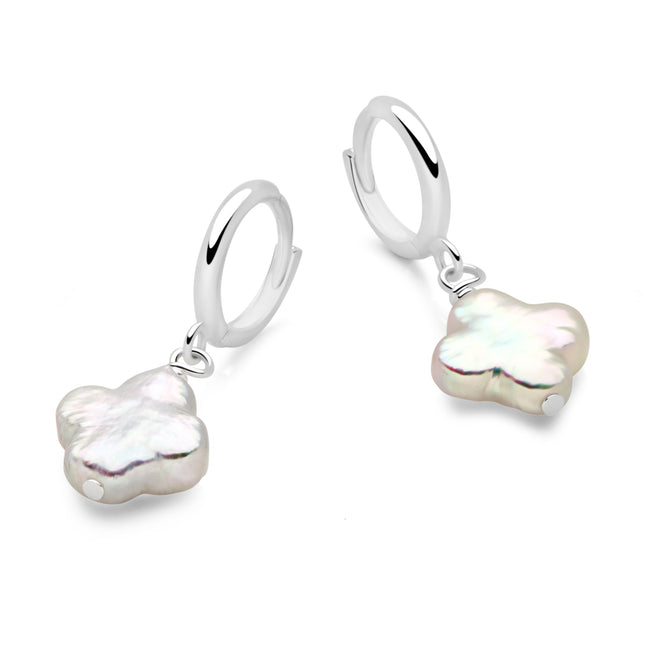 Shimmering Clover Hoops