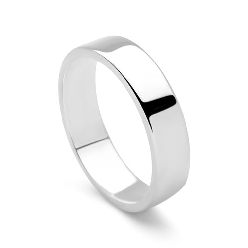 Flat Silver Band Ring