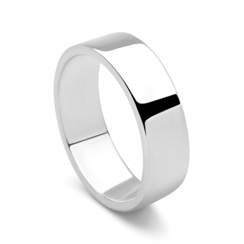 Flat Silver Band Ring