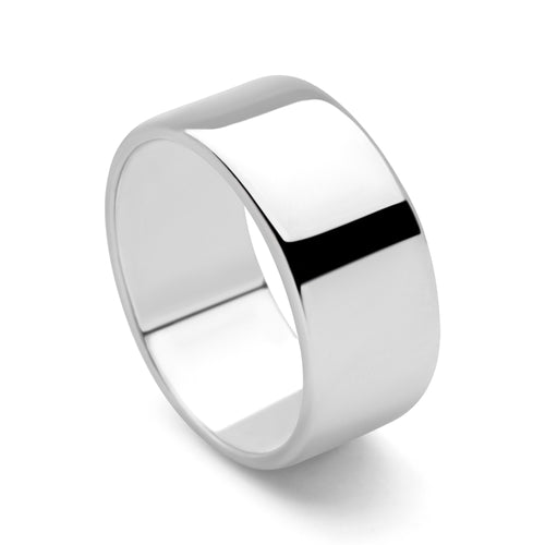 Flat Silver Band Ring