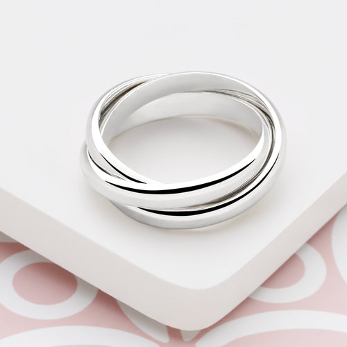 Silver Russian Wedding Ring