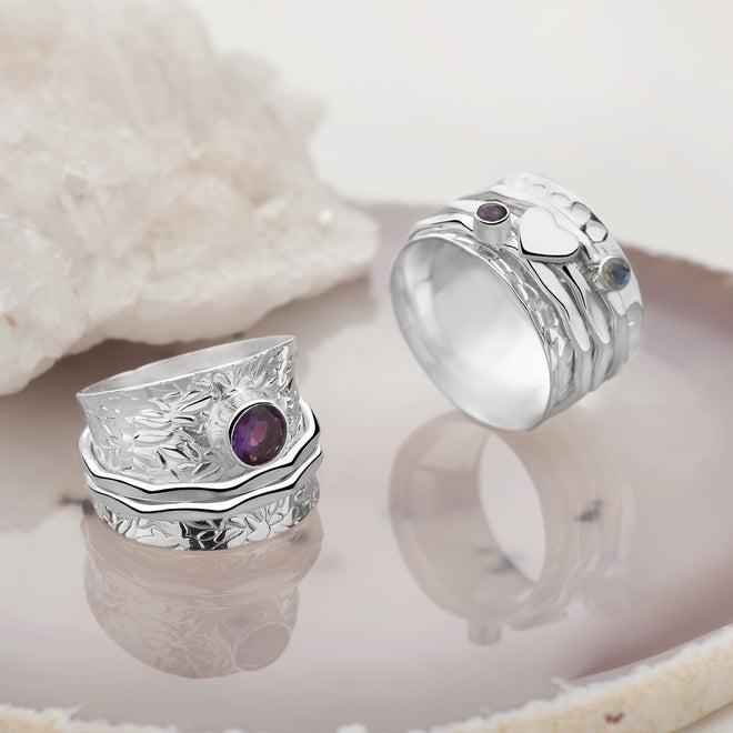 Amethyst Dream Spin Ring