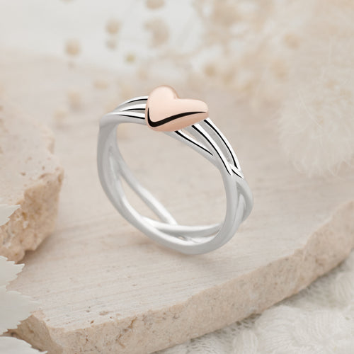 Heart of Rose Gold Ring