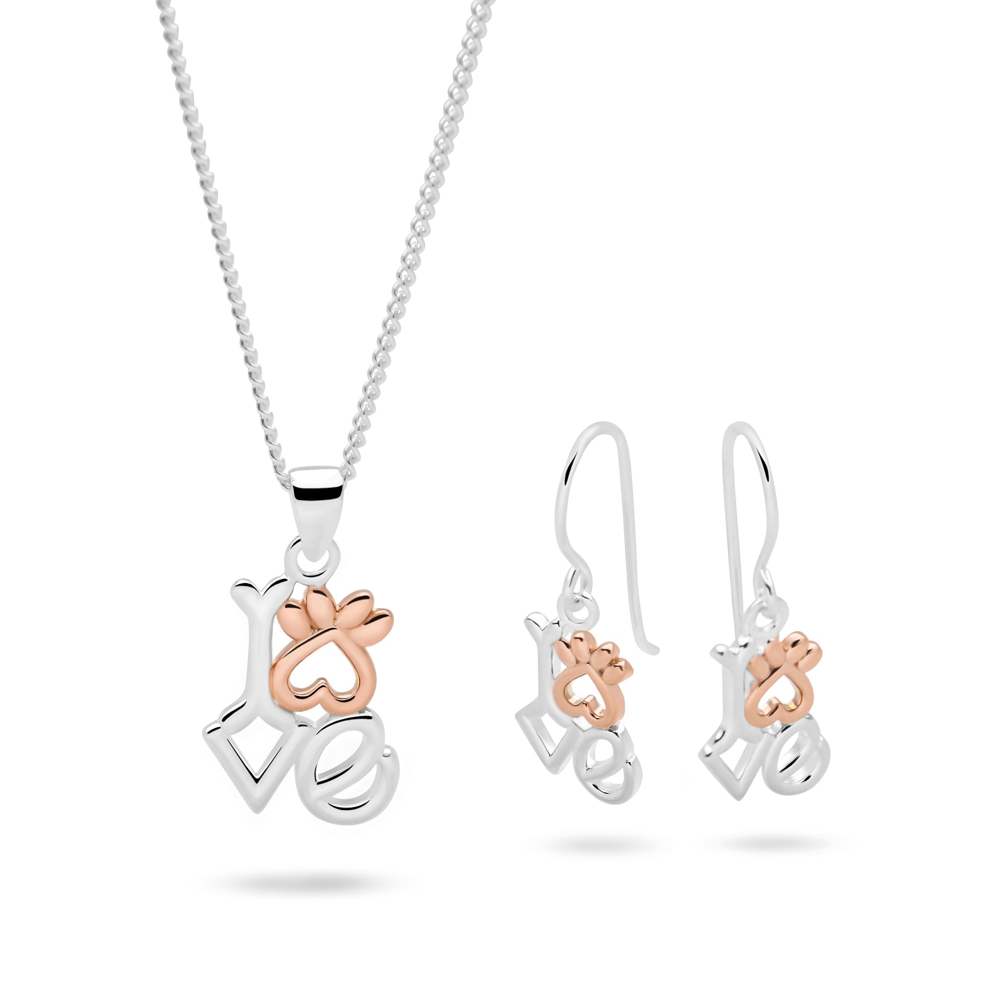 Puppy Love Set (E5830+P3095) Silver by Mail