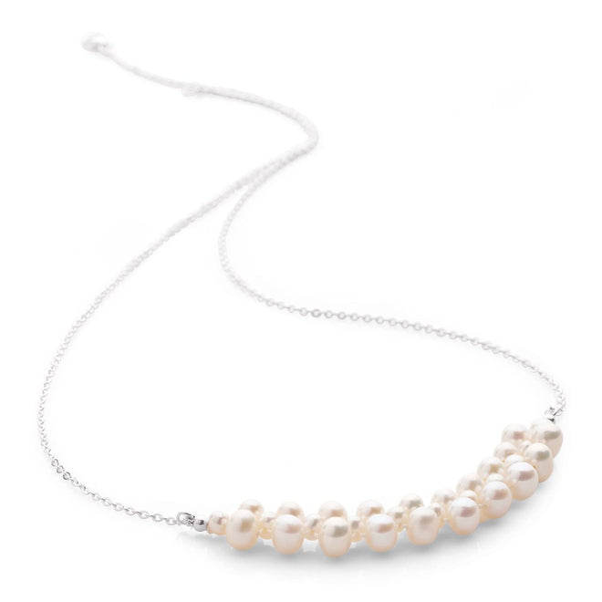 Pearl Cluster Necklace