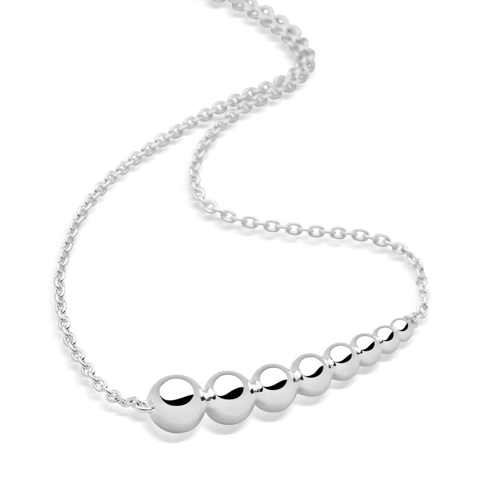Balle Bead Chain Silver Necklaces CHN1320 Silver by Mail