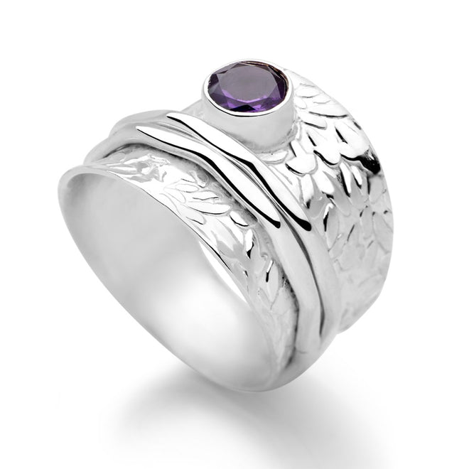Amethyst Dream Spin Ring