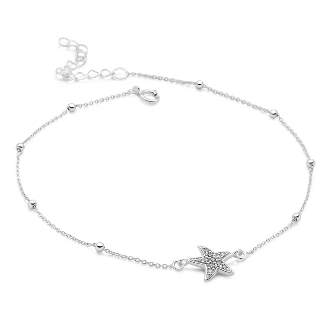 Shimmering Starfish Anklet