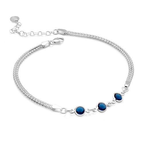 Blue Bayside Anklet