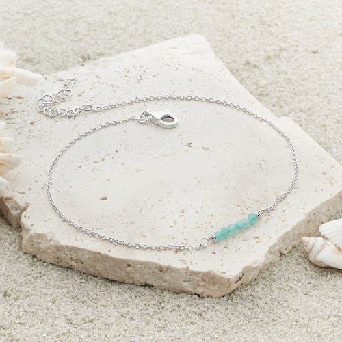 Petite Blue Anklet