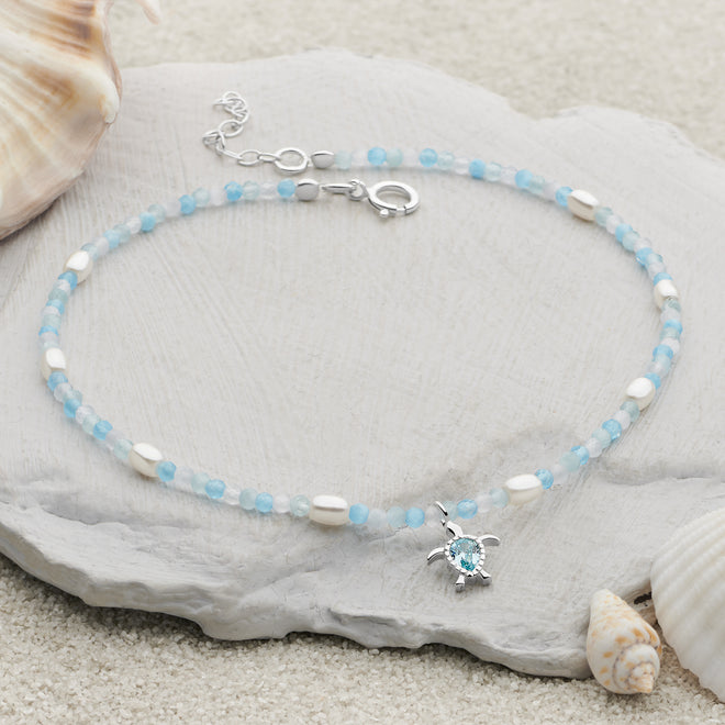 Turtle Waves Anklet