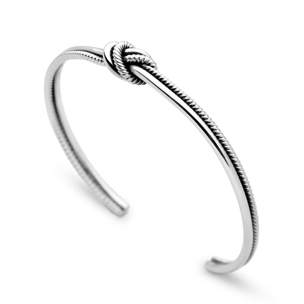Twisted Knot Bangle | Silver Bangles | BGL844 – Silver by Mail