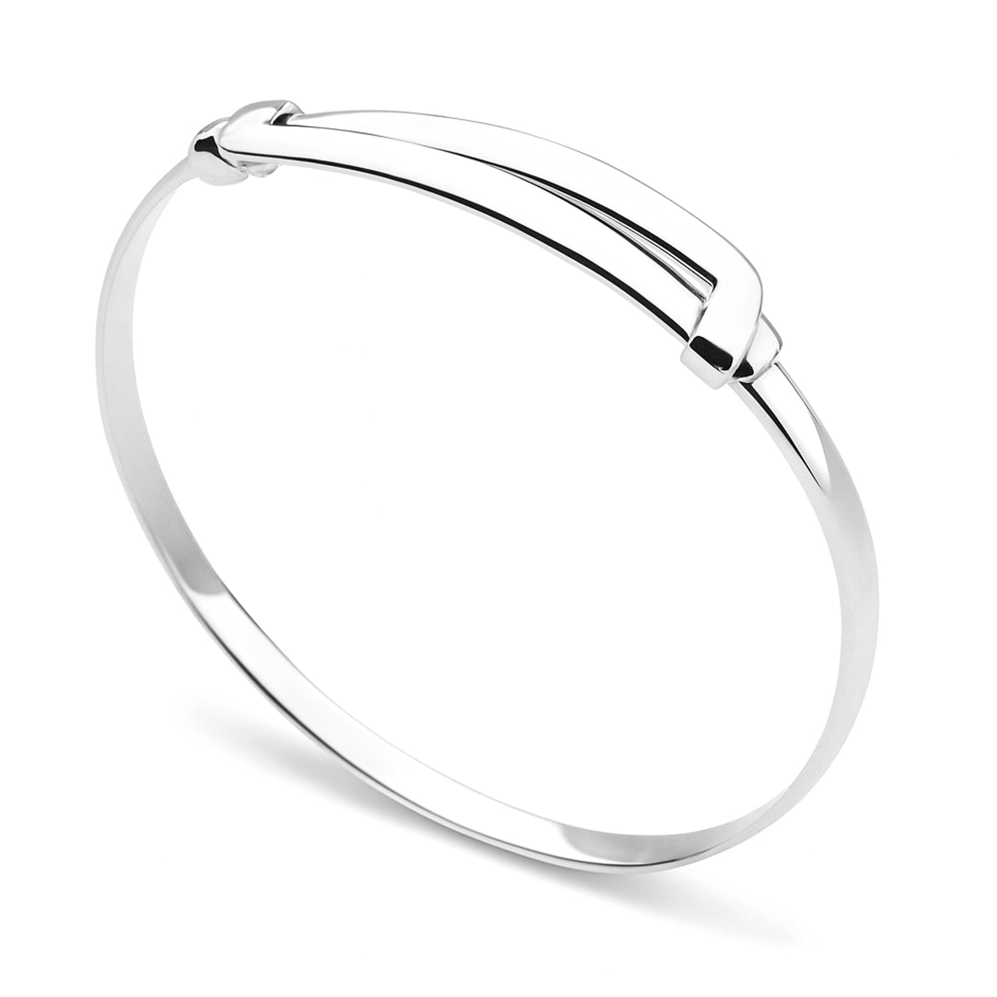 Axis Silver Bangle – Silver by Mail