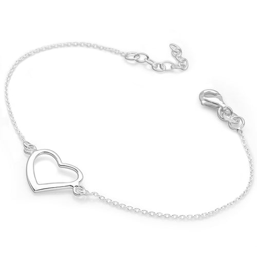 Silver Heart Bracelet