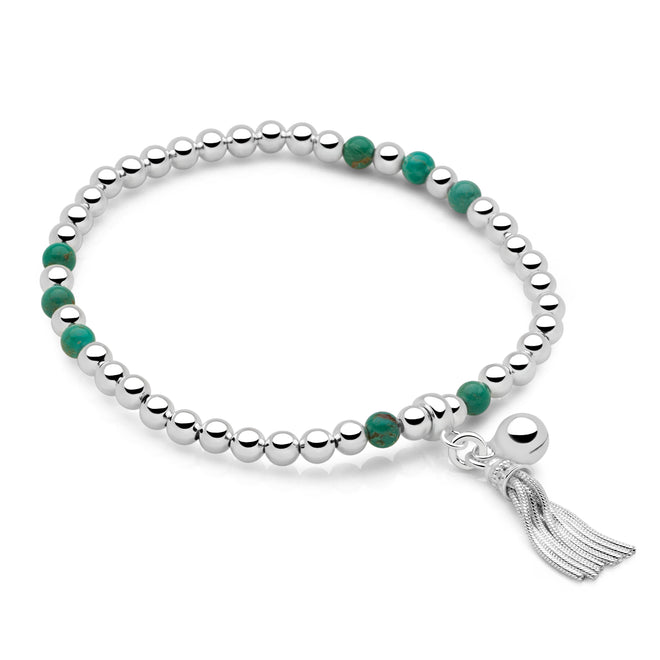 Turquoise Tassel Bracelet