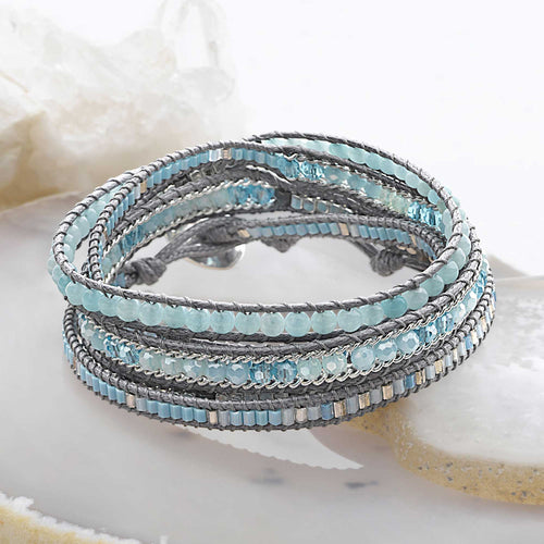 Ocean Azure Wrap Bracelet