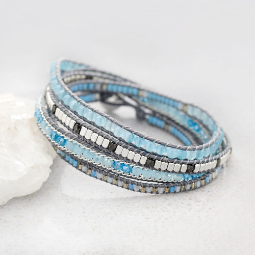 Ocean Azure Wrap Bracelet