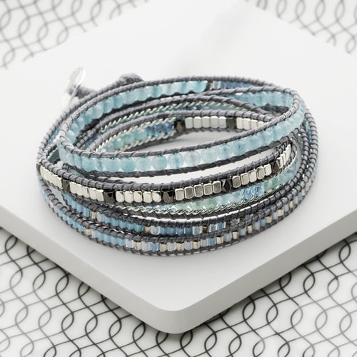 Ocean Azure Wrap Bracelet