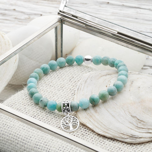 Amazonite Tree of Life Bracelet