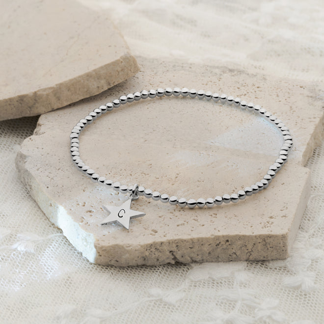 Personalised Initial Star Bracelet