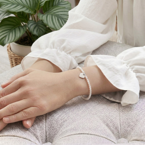 Pearly Love Cream Bracelet