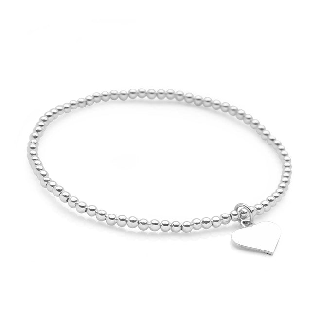Love Hearts Bracelet Stack (White Pearl)