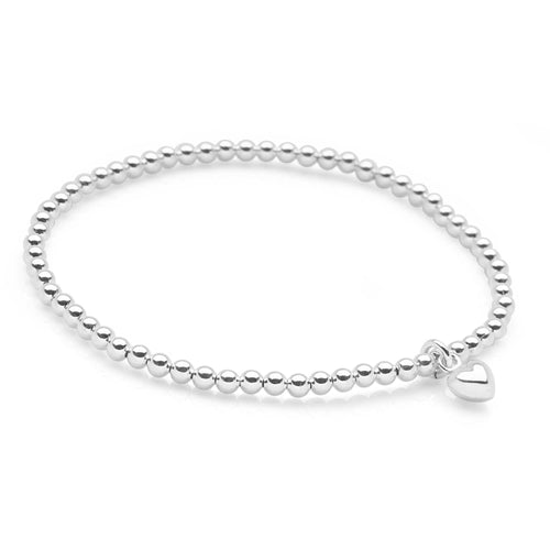 Love Heart Bracelet Stack (Black Pearl)