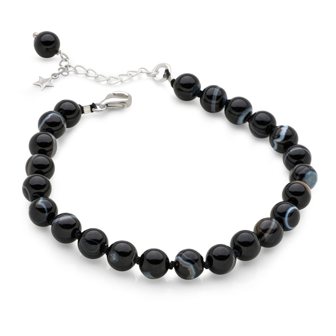 Beads of Black Eye Agate Bracelet