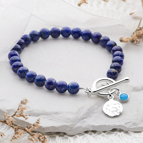 Bijou Charm Bracelet (Lapis)