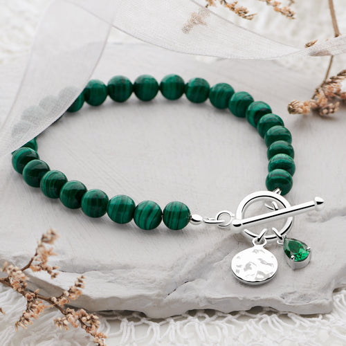 Bijou Charm Bracelet (Malachite)