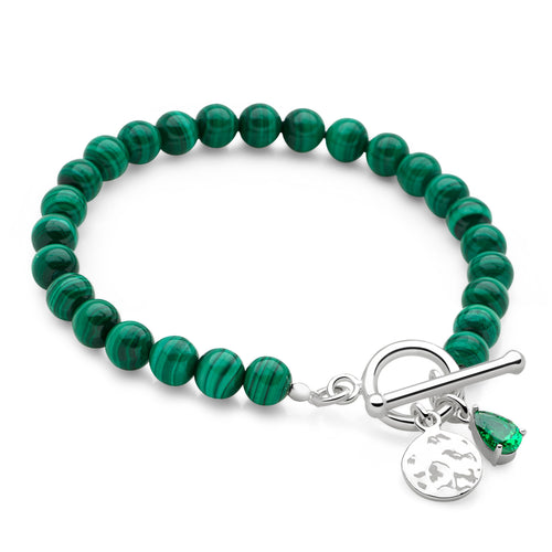 Bijou Charm Bracelet (Malachite)