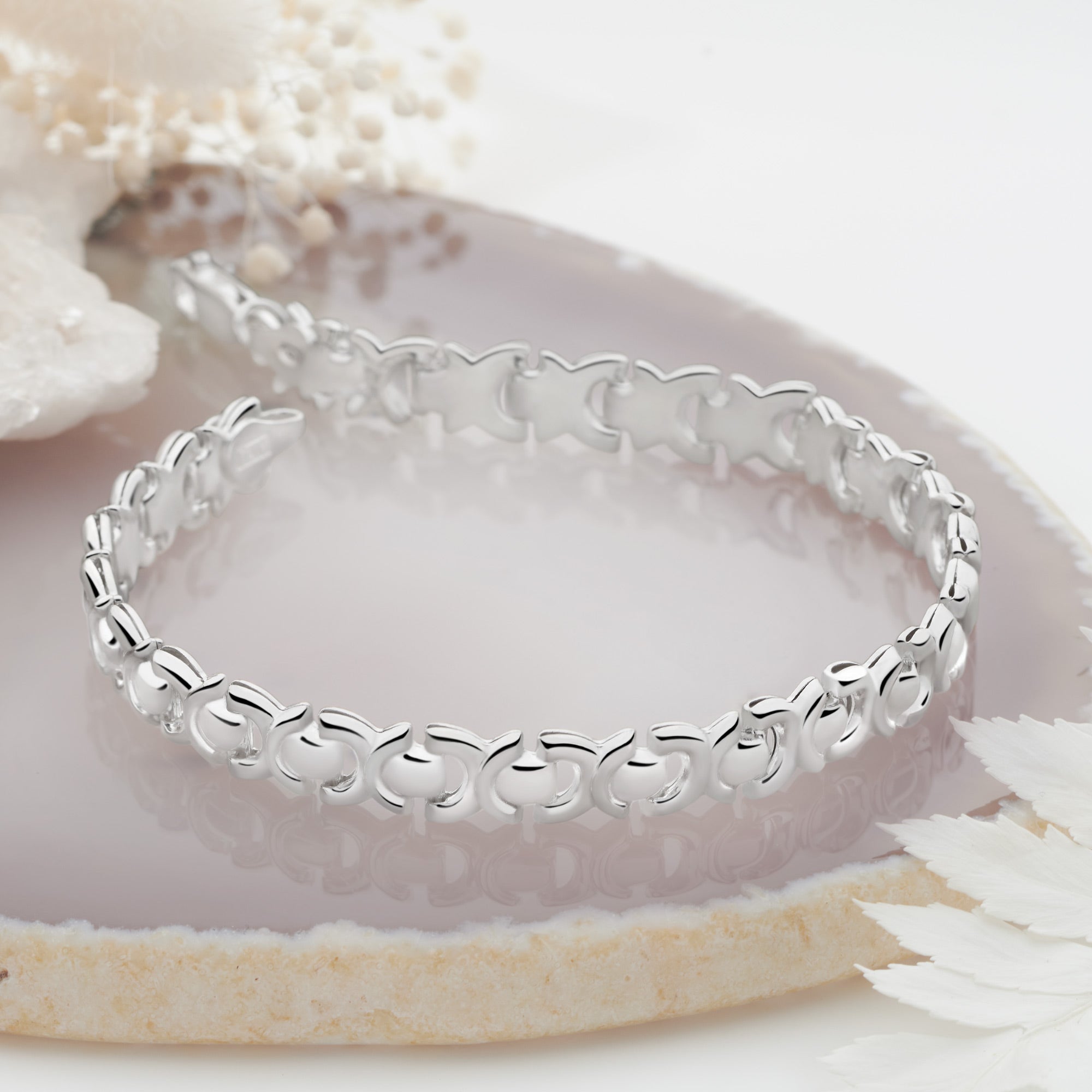 Silver bracelets for women sale discount